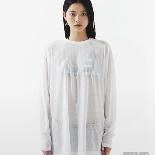 엘이이와이 SHEER OVERSIZE KNIT 