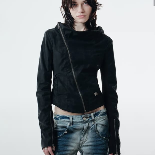 2000아카이브스 KALE DRAPED JACKET 블랙