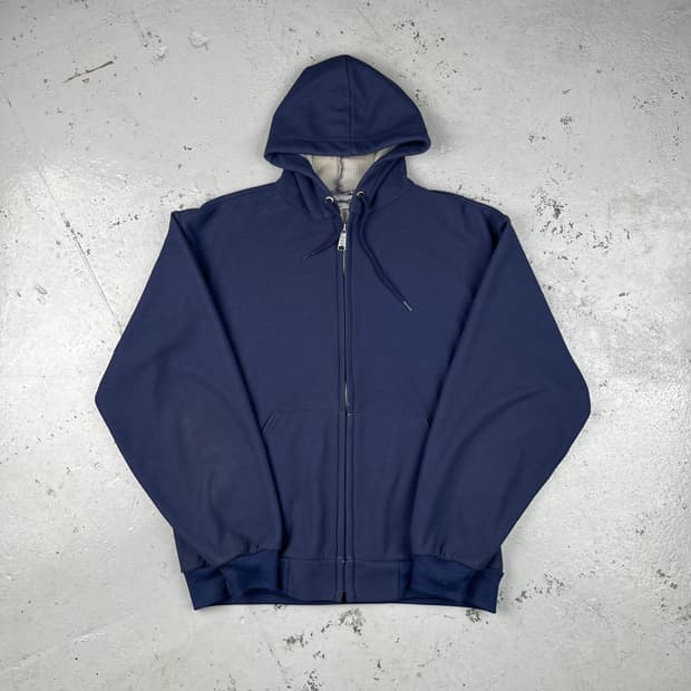 빈티지 Muleskins 라이트웨이트 써멀 후드집업