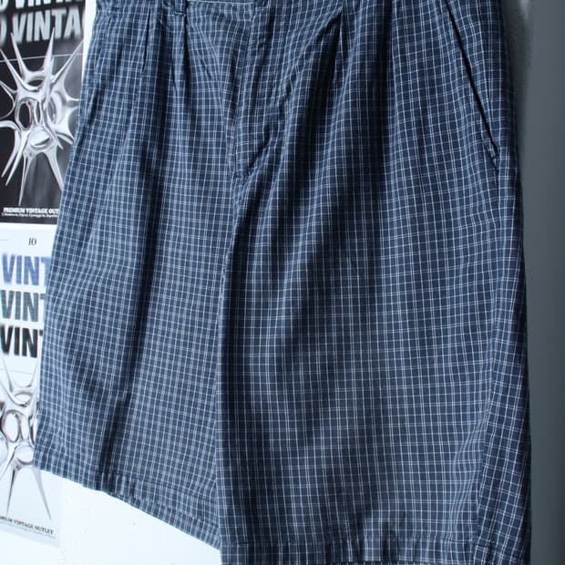 (L) 스포츠리플레이 반바지 팬츠 90년대 체크 아메카지-P9705
