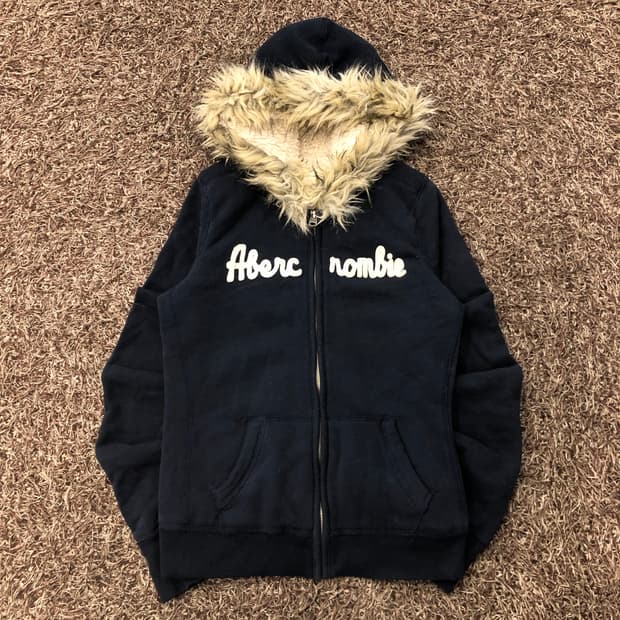 S 아베크롬비 울프죠 퍼 후드집업