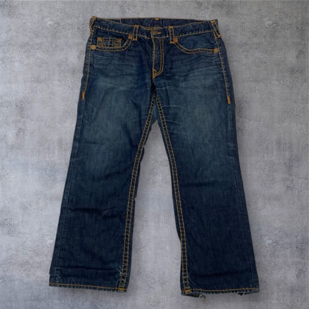 트루릴리전 True religion 중청 워싱 USA 데님팬츠 40