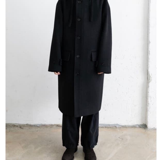 폴리테루 후디드 코트 4Size