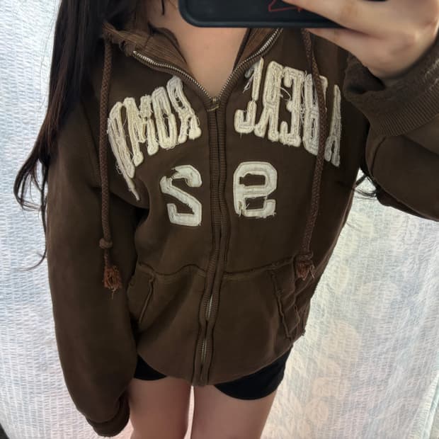 아베크롬비 후드집업 브라운
