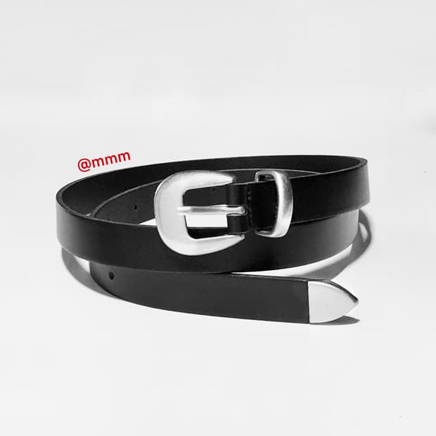 [Unisex] 미니멀 웨스턴 레더 벨트