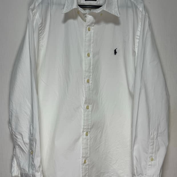 폴로 랄프 로렌 클래식 페더웨이트 트윌 화이트 셔츠