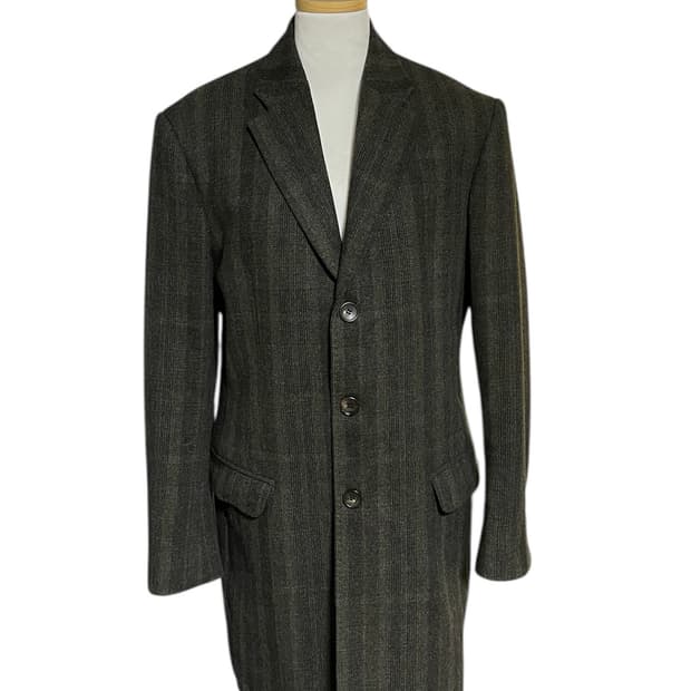 돌체앤가바나 헤링본 울코트 46사이즈