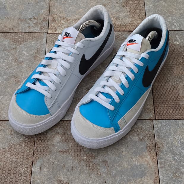 (245)나이키 블레이저 로우 77 블루 화이트