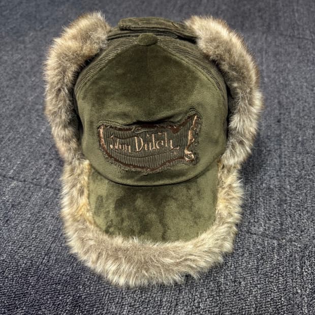 본더치 유니크 코듀로이 털 카키 트루퍼햇 볼캡 