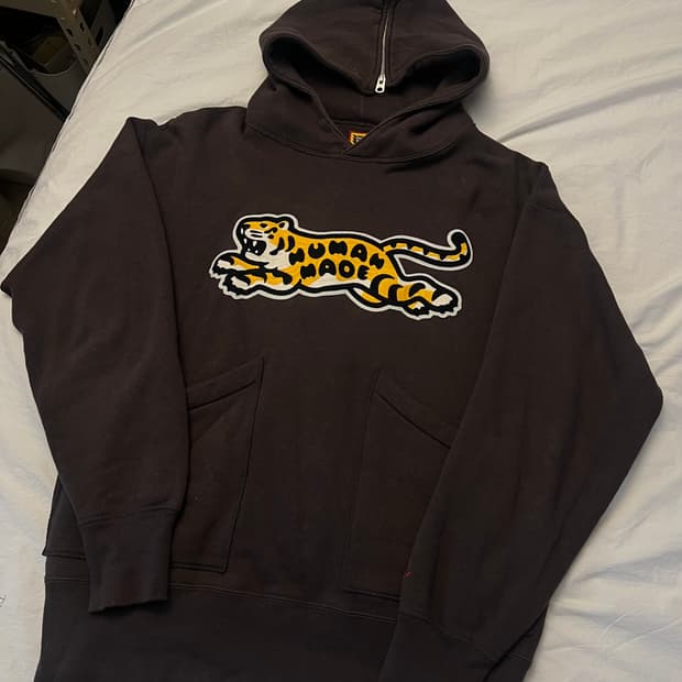 휴먼메이드 tiger tsuriami 후드티 L