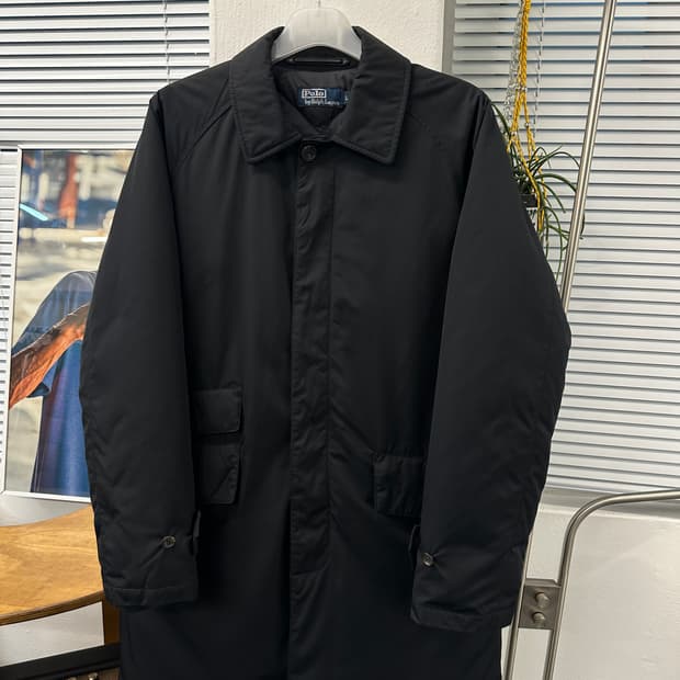 폴로 맥코트 구스누빔 패딩코트 L