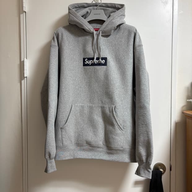 [XL] 슈프림 박스로고 후드 헤더 그레이 (25FW)