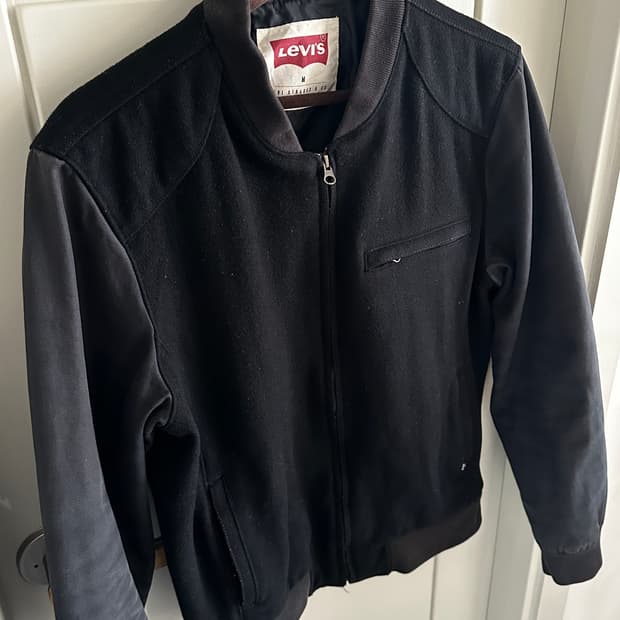 Levis 울 집업 블루종 