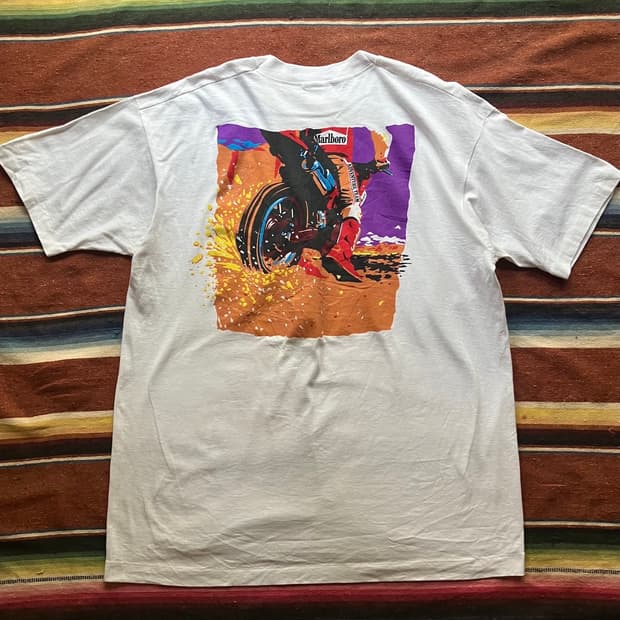 90s USA 빈티지 말보로 포켓 티셔츠