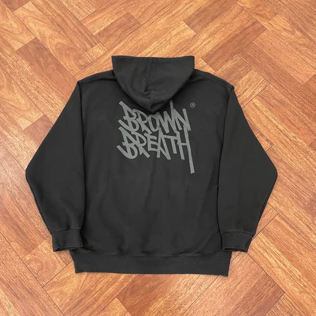 브라운브레스 빅로고 후드티