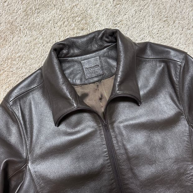 [2] appendix leather jacket brown