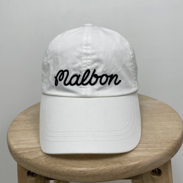 말본 화이트 볼캡