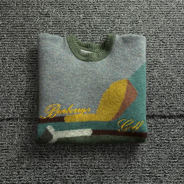 버버리 아카이브 그래픽 울 니트 스웨터 3069
