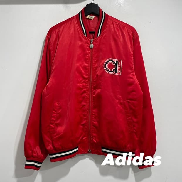 아디다스 90s 빅로고 봄버 자켓