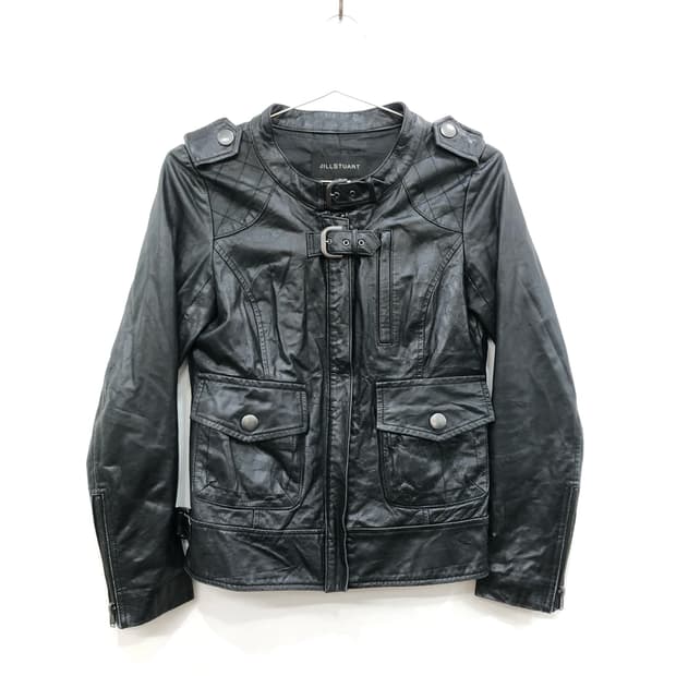 JILLSTUART black buckle rider jacket