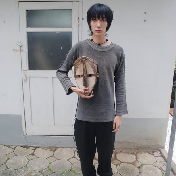 issey miyake men 3d knight knit