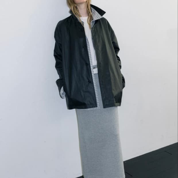 스튜디오테이블 jersey long skirt 그레이 S