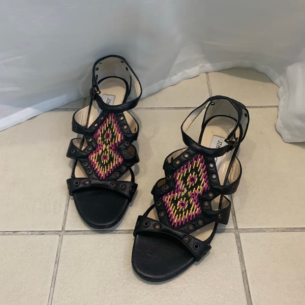 Jimmy choo ethnic wedge heel