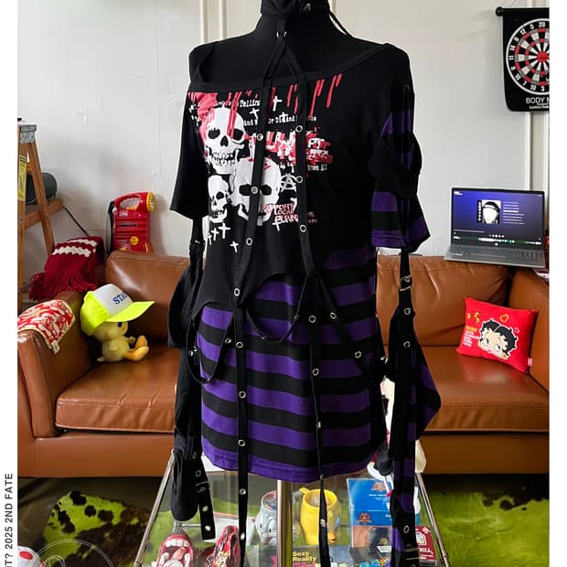 90-00s Aristooratic Bondage Strap Top