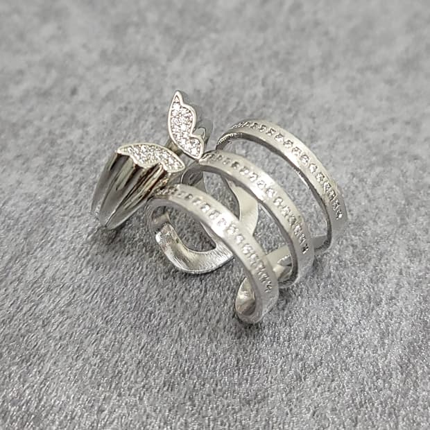 engel wing ring set