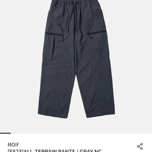 [SS23]ALL-TERRAIN PANTS / GRAY NC