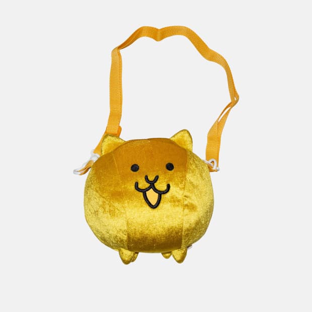 냥코대전쟁 인형 크로스백 파우치 황금냥코