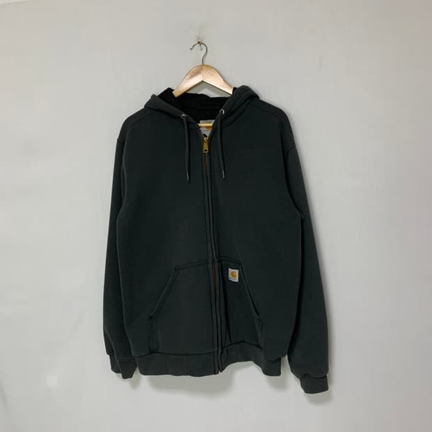 칼하트 후드 집업 차콜 S 남녀공용 빈티지