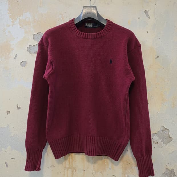 폴로 랄프로렌 버건디 니트 95