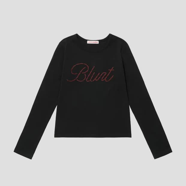 BLURT LETTERING LONG SLEEVE, BLACK