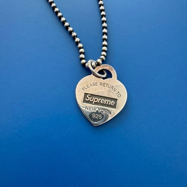 슈프림 티파니 콜라보 목걸이