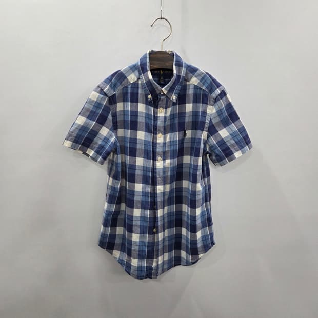 폴로랄프로렌 키즈 버튼다운 체크 반팔셔츠 S/8 
