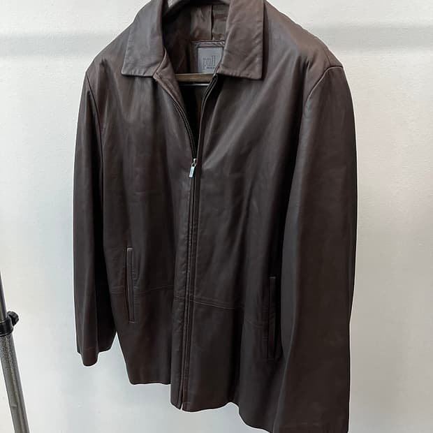 105) 빨질레리 하프 가죽자켓 