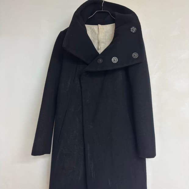 더 비리디 안느 왁스드 하이넥 코트 (착샷ㅇ)