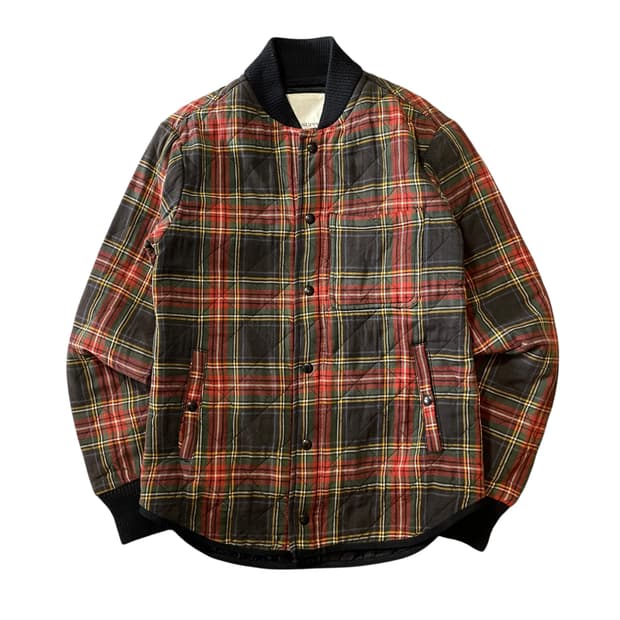 데님앤서플라이 체크 자켓