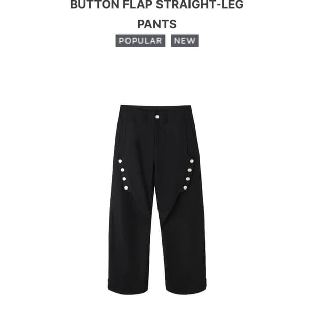 베르크라흐트 스냅버튼 플랩팬츠