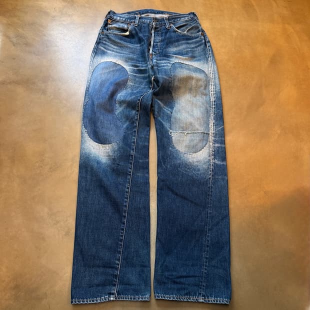 LVC 리바이스 501XX 신치백 셀비지 사시코 팬츠 30 31 32