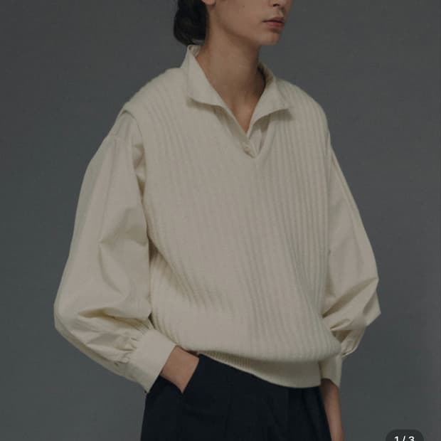 낫띵리튼 Celeto vest (Ivory)