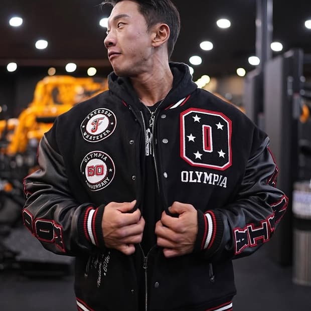 [프리덤애슬레틱] 올림피아 60주년 RTO 바시티 자켓 4XL (100벌