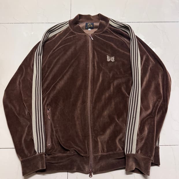[XL] 니들스 벨루어 트랙자켓 브라운