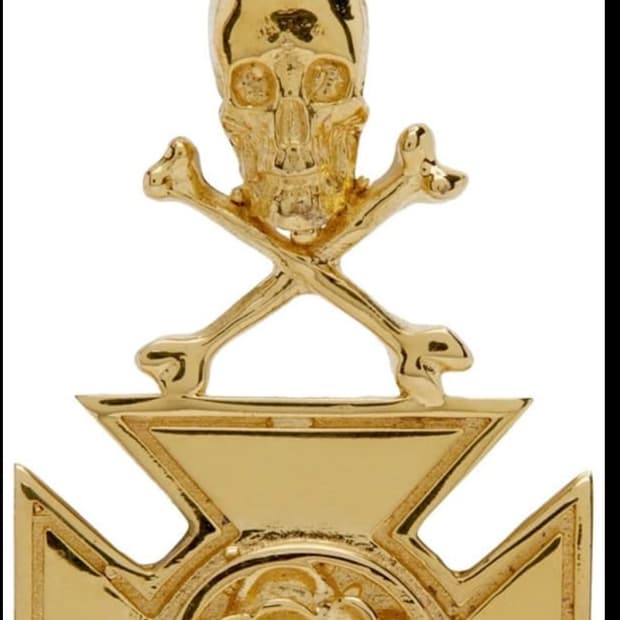 앙팡리쉬데프리메 크로스 후프 귀걸이