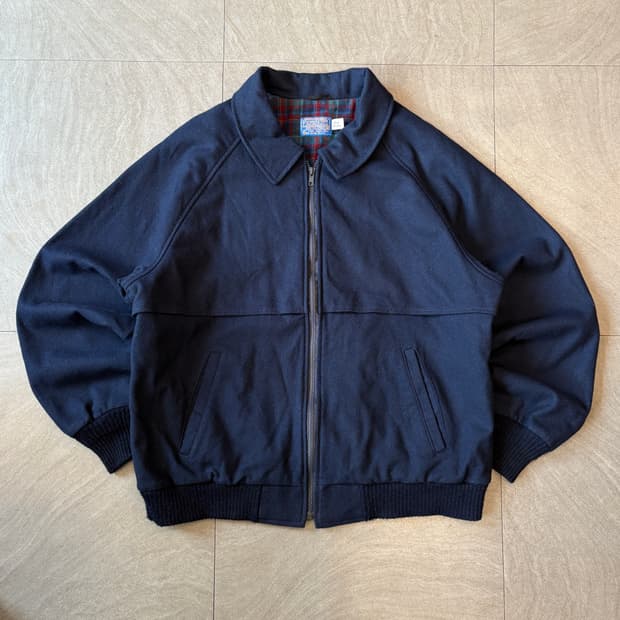 90년대 미국 생산 펜들턴 네이비 울 블루종 자켓