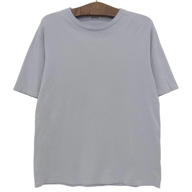 (4)오라리Auralee 20SS 러스터 플레이트 티셔츠 라이트블루