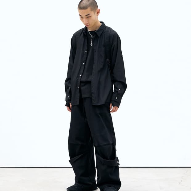 [새상품] 해칭룸 더블 슬리브 셔츠 차콜 3(L), 4(XL)