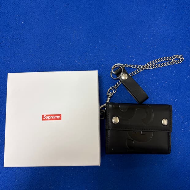 슈프림 레더 체인 월렛