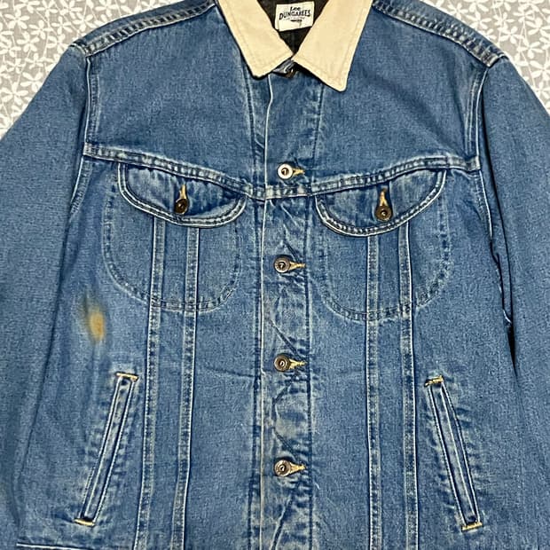 90s Lee Dungarees 데님 자켓 코듀로이 카라